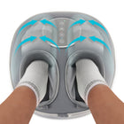 HoMedics - Appareil de massage des pieds Air Deluxe avec chaleur - Gris-Massage roulant par pétrissage en profondeur