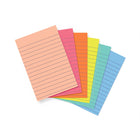 Staples - Blocs de feuillets ultra-autocollants lignés, 4 x 6 po, collection Golden Hour, paquet de 6-Ajoutez des couleurs vives à vos notes avec la collection Golden Hour