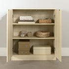 South Shore - Essence - Armoire de rangement 2 portes - Chêne blanchi-Matériau: Panneaux de particules laminés