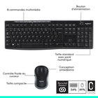 Logitech MK270 Combo Clavier et Souris Sans Fil pour Windows-Passez au Logitech MK540 Combo : Expérimentez un confort augmenté avec la combo MK540, avec touches incurvées, repose-poignets, souris taille standard avec prises en caoutchouc et raccourcis