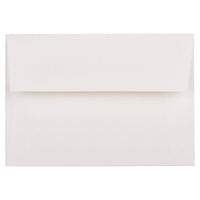 JAM Paper Enveloppes d'invitation Strathmore A1 4 barres - 3,625 x 5,125 po - Vélin blanc brillant - paquet de 50-Couleur blanche