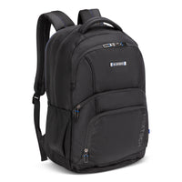 Nextech - Sac à dos d'affaires avec compartiment pour ordinateur portable 17,3 po - 36 L, Noir-Restez organisé grâce à cinq compartiments à fermeture éclair, un organisateur interne et deux poches latérales en filet