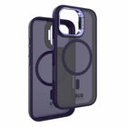 Blu Element - Étui Chromatic Kick MagSafe pour iPhone 17 - Violet profond-Protection supplémentaire de l'appareil photo avec béquille rabattable pour une visualisation en paysage