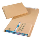 Spicers - Boîte enveloppe pour livre à peler et coller - 6,5 po x 9,75 po x 2,75 po - Paquet de 25-Enveloppe pour livre en kraft ondulé