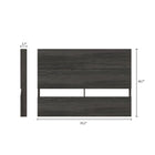 Nexera - Tête de lit double effet de planches, Gris écorce-6