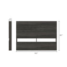 Nexera - Tête de lit double effet de planches, Gris écorce-6