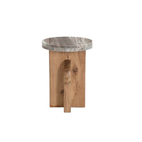 Brassex - Table d'appoint 146859 Dalton - naturelle-Profil mince