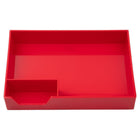 Jam Paper - Demi-plateaux de bureau empilables - Rouge-Quantité : 1 demi-plateau empilable par paquet