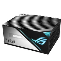 ASUS - Bloc d’alimentation ROG-THOR-1000P2-GAMING ATX12V 80+ Platinum 1000W-Les dissipateurs ROG ont un volume deux fois plus important que les conceptions traditionnelles, ce qui permet de réduire les températures, d'allonger la durée de vie des composants et de prolonger le fonctionnement à 0 dB