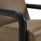 Modway - Sereno Cuir végane Chaise d’accent - Noir champignon-8