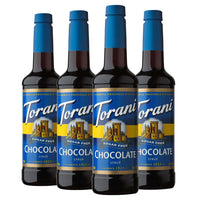 Torani - Sirop chocolat sans sucre -750 mL - paquet de 4-Plus que simple café : idéal pour les lattes, les frappes, les thés, le café, les milkshakes, les desserts et autres boissons mélangées congelées