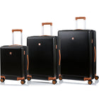 Champs - Vintage Muse Ensemble de Bagages 3 Pièces - NoirTan-Expansion sur toutes les valises