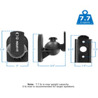 Mount-It! - Paire de supports muraux universels à profil bas pour enceintes-9
