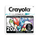Crayola - Ensemble de 20 marqueurs double pointe à base d'alcool - pointe fine et pointe oblique -  paquet de 20-20 marqueurs double pointe à BASE d'alcool crayola : ensemble de luxe de 20 marqueurs double pointe à BASE d'alcool pour le coloriage pour adultes, chacun doté d'une pointe fine et d'une pointe oblique