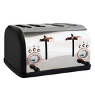 JS Gourmet - Grille-pain 4 tranches - Acier inoxydable-Capacité 4 tranches