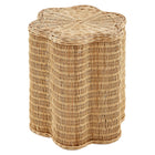 Modway - Erika Festonné Rotin naturel Table d’appoint - Naturel-Table latérale/d’appoint extérieure