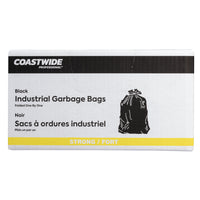 Coastwide Professional - Sacs à ordure - robustes - 42 po l x 48 po L - noir - Paquet de 100-Pliés individuellement pour une distribution facile