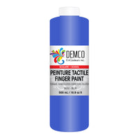 DEMCO EnCouleurs Inc Peinture tactile scolaire - 500 mL - Bleu-Peinture tactile scolaire