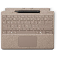 Microsoft - Clavier Surface Pro avec stylo mince SC - anglais - Avoine-Esquissez et écrivez naturellement à l’écran avec le Surface Slim Pen, toujours prêt et chargé dans le bac de rangement du clavier