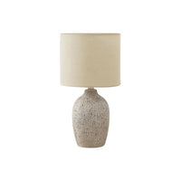 Monarch Specialties - Luminaire - 18 po H Lampe De Table - Céramique Beige - Abat-Jour Beige - Contemporain-Cette lampe de table de 18 pouces de haut est dotée d'une élégante base en céramique beige avec une finition texturée, surmontée d'un élégant abat-jour en tissu beige, pour un éclairage d'appoint parfait dans un salon, un bureau à domicile ou une chambre à coucher