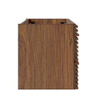 Modway - Render Fixation murale de 30" Armoire de toilette de salle de bain (lavabo non inclus) - Noyer-MDF et panneau de particules