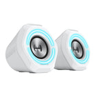 Hecate by Edifier - G1000 Enceintes stéréo de jeu multi-entrées Bluetooth avec lumières RGB - Blanc-Multi-entrée avec Bluetooth 5.3, carte son USB et audio AUX 3,5 mm, une compatibilité polyvalente peut répondre à différents types de connexions