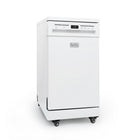 BLACK+DECKER - Lave-vaisselle portatif 18 po - capacité de 8 couverts - 6 programmes de lavage - blanc-Système de raccordement rapide à installer directement sur un robinet, éliminant ainsi le besoin de raccordements directs à la plomberie ou d'installation permanente.