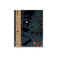 Denik - Carnet à plat moyen - Forêt du lever de lune-Carnet à couverture souple de 7 x 9 pouces