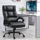 Vinsetto - Chaise de bureau à bascule ergonomique à hauteur réglable-Le similicuir est luxueux et facile d’entretien,La fonction bascule permet de faire une pause et d’étirer le dos
