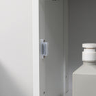 Kleankin - Armoire colonne de salle de bain haute et mince autoportante - blanc-Matériau : MDF 
