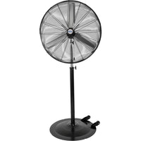 Matrix Industrial - Ventilateur non oscillant de 30" sur socle avec roulettes-Roulettes de 2,5" facilitant les déplacements