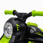 Qaba - Moto électrique pour enfants 3 roues 6V avec phare LED - vert-Couleur : Vert 