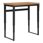 Monarch Specialties - 7677 Bureau 48 po L - Hauteur Adjustable Faux Bois Pale/Noir-Le dessus de table construit au panneau épais ajoute un look chic avec son fini d'aspect bois dans bureau à domicile, appartement ou condo