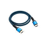 BlueDiamond - Câble HDMI 8K Ultra HD haut de gamme - 6 pieds paquet de 2, Bleu-Prise en charge VRR: La fonction de taux de rafraîchissement variable permet à un téléviseur ou à un moniteur d'ajuster son taux de rafraîchissement en temps réel selon le taux de rafraîchissement émis par une console de jeu ou un PC