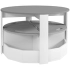 Qaba - Ensemble table et chaises pour enfants 5 pièces avec rangement - Gris-L'ensemble de cinq pièces peut accueillir plusieurs enfants pour des activités de groupe 