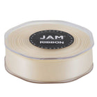 JAM Paper - Ruban de satin double face - 7/8" de large x 25 m - Ivoire-Notre ruban décoratif est fabriqué à partir de satin double face de la plus haute qualité, avec une finition lisse !
