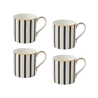 Maxwell & Williams - Noir Régence Tasse Droite - 430 ml - Paquet de 4-Lavage des mains recommandé