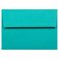 JAM Paper - Enveloppes d'invitation colorées A7 - 5,25 x 7,25 - bleu mer recyclé - Paquet de 50-Nos enveloppes sont fabriquées à partir de 30 % de papier recyclé de 24 lb et comportent une fermeture en gomme à rabat droit avec une finition lisse