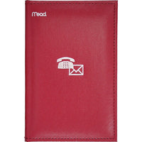 MeadMD – Index téléphonique et carnet d’adresses, 5 1/8 x 7 3/4 po, couleurs assorties-Les couvertures sont rembourrées de vinyle cousu et estampées à chaud argent