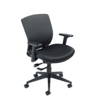 Nightingale - VXO Chaise de travail à dossier moyen - Noir-Mousse de siège haute densité et haute résilience pour plus de confort et de durabilité