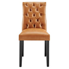Modway - Duchess Vinyle Chaise à manger Ensemble de 2 - Tan-9