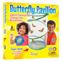 Kit de culture Butterfly Pavilion d'Insect Lore -Le Pavillon des Papillons offre aux enfants, aux étudiants et aux familles une occasion inoubliable d'observer les chenilles se transformer en chrysalides puis émerger en magnifiques papillons Painted Lady