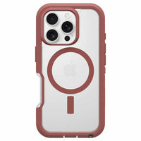 OtterBox - Coque Defender XT transparente pour iPhone 16 Pro - Rouge brique-Ouverture de précision pour une interaction facile avec la caméra