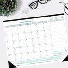 Blueline - 2026 Calendrier sous-main mensuel EcoLogix - 22 po x 17 po - Bilingue-Un mois par feuille avec un bloc par jour 