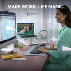 Logitech - MK955 Signature Slim ensemble clavier et souris sans fil - Graphite-Gagnez du temps: touches, boutons et raccourcis personnalisables pour des possibilités étendues avec l'application Logi Options+, disponible pour Windows et macOS
