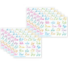 Ashley Productions - ASH97008 Intelligents Poly PosterMat Pals Économiseurs d'Espace - 13" x 9-1/2" - Cursive Traditionnelle - Ensemble de 10-C'est une affiche, c'est un sous-main, c'est les deux! Parfait pour une taille plus petite facilitant son utilisation en classe, à la maison, au bureau ou en déplacement!