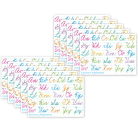 Ashley Productions - ASH97008 Intelligents Poly PosterMat Pals Économiseurs d'Espace - 13" x 9-1/2" - Cursive Traditionnelle - Ensemble de 10-C'est une affiche, c'est un sous-main, c'est les deux! Parfait pour une taille plus petite facilitant son utilisation en classe, à la maison, au bureau ou en déplacement!