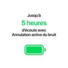 Apple - AirPods 5 avec Étui de recharge sans fil-Contrôle du volume – Les AirPods 5 avec étui de recharge sans fil intègrent un capteur-pression avec réglage du volume par balayage. Réglez le volume tout en gardant votre iPhone bien rangé
