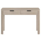 Hudson&Canal - Bureau Lonsdale 48'' - Aulne Blanc-Fabriqué à partir de matériaux MDF robustes dans une finition blanche en aulne fabriquée à la main