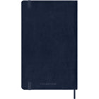 Moleskine - 2026 Agenda semainier Classic 12-mois à couverture souple - 5 po x 8.25 po - Bleu Saphir-Pochette intérieure à soufflet assortie